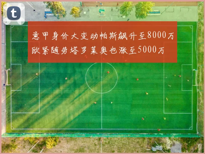 意甲身价大变动帕斯飙升至8000万欧紧随劳塔罗莱奥也涨至5000万